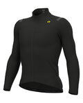 ALÉ Cycling winter long sleeve jersey - R-EV1 WARM RACE - black