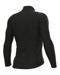 ALÉ Cycling winter long sleeve jersey - R-EV1 WARM RACE - black