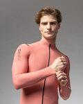 ALÉ Cycling winter long sleeve jersey - WARM RACE - pink