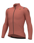 ALÉ Cycling winter long sleeve jersey - WARM RACE - pink