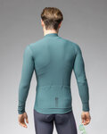 ALÉ Cycling winter long sleeve jersey - WARM RACE - green