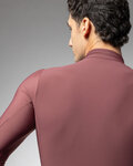 ALÉ Cycling winter long sleeve jersey - WARM RACE - bordeaux