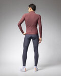 ALÉ Cycling winter long sleeve jersey - WARM RACE - bordeaux