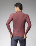 ALÉ Cycling winter long sleeve jersey - WARM RACE - bordeaux