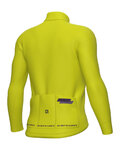 ALÉ Cycling winter long sleeve jersey - PR-E FOLLOW ME - yellow