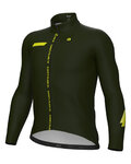 ALÉ Cycling winter long sleeve jersey - PR-E FOLLOW ME - green
