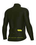 ALÉ Cycling winter long sleeve jersey - PR-E FOLLOW ME - green
