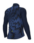 ALÉ Cycling winter long sleeve jersey - PR-E LIQUID - blue
