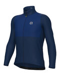 ALÉ Cycling winter long sleeve jersey - OFF ROAD - GRAVEL DUAL - blue