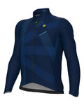 ALÉ Cycling winter long sleeve jersey - PRAGMA DIRECTION - blue