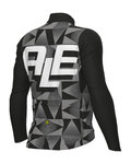 ALÉ Cycling winter long sleeve jersey - PR-E MULTIVERSO - black/white