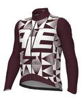 ALÉ Cycling winter long sleeve jersey - PR-E MULTIVERSO - purple