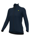 ALÉ Cycling winter long sleeve jersey - KLIMATIK K-IDRO - blue