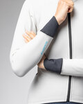 ALÉ Cycling winter long sleeve jersey - KLIMATIK K-IDRO - white