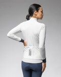 ALÉ Cycling winter long sleeve jersey - KLIMATIK K-IDRO - white