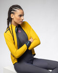 ALÉ Cycling windproof jacket - KLIMATIK K-TORNADO - yellow