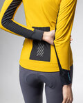 ALÉ Cycling windproof jacket - KLIMATIK K-TORNADO - yellow