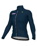 ALÉ Cycling winter long sleeve jersey - PR-E FOLLOW ME - blue