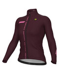 ALÉ Cycling winter long sleeve jersey - PR-E FOLLOW ME - purple