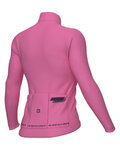 ALÉ Cycling winter long sleeve jersey - PR-E FOLLOW ME - pink