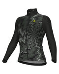 ALÉ Cycling winter long sleeve jersey - PR-E LIQUID - black