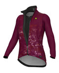 ALÉ Cycling thermal jacket - PR-E GHOSTLY - bordeaux