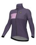ALÉ Cycling thermal jacket - PR-E GEOMETRIC - purple