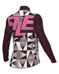 ALÉ Cycling winter long sleeve jersey - PR-E MULTIVERSO - purple