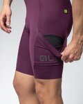 ALÉ Cycling bib shorts - GRAVEL-PRO OFF ROAD - - purple