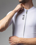 ALÉ Cycling short sleeve jersey - COLOR BLOCK PRAGMA - white