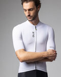 ALÉ Cycling short sleeve jersey - COLOR BLOCK PRAGMA - white