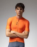 ALÉ Cycling short sleeve jersey - COLOR BLOCK PRAGMA - orange