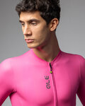 ALÉ Cycling short sleeve jersey - COLOR BLOCK PRAGMA - pink