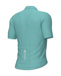 ALÉ Cycling short sleeve jersey - PRAGMA COLOR BLOCK - turquoise