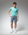 ALÉ Cycling short sleeve jersey - PRAGMA COLOR BLOCK - turquoise