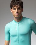 ALÉ Cycling short sleeve jersey - PRAGMA COLOR BLOCK - turquoise
