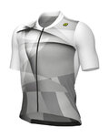 ALÉ Cycling short sleeve jersey - SPRINTER R-EV1 - white/grey