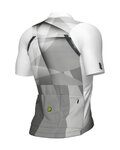 ALÉ Cycling short sleeve jersey - SPRINTER R-EV1 - white/grey