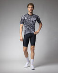 ALÉ Cycling short sleeve jersey - SAFARI PRAGMA - black/white