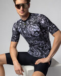 ALÉ Cycling short sleeve jersey - SAFARI PRAGMA - black/white