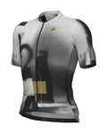 ALÉ Cycling short sleeve jersey - SOUND PR-E - white/grey