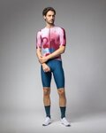 ALÉ Cycling short sleeve jersey - SOUND PR-E - white/bordeaux
