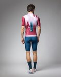 ALÉ Cycling short sleeve jersey - SOUND PR-E - white/bordeaux