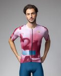 ALÉ Cycling short sleeve jersey - SOUND PR-E - white/bordeaux
