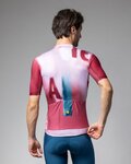 ALÉ Cycling short sleeve jersey - SOUND PR-E - white/bordeaux