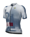 ALÉ Cycling short sleeve jersey - SOUND PR-E - white/blue