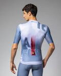 ALÉ Cycling short sleeve jersey - SOUND PR-E - white/blue
