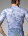 ALÉ Cycling short sleeve jersey - MARBLE PR-E - white/blue