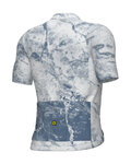 ALÉ Cycling short sleeve jersey - MARBLE PR-E - white/blue