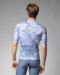 ALÉ Cycling short sleeve jersey - MARBLE PR-E - white/blue